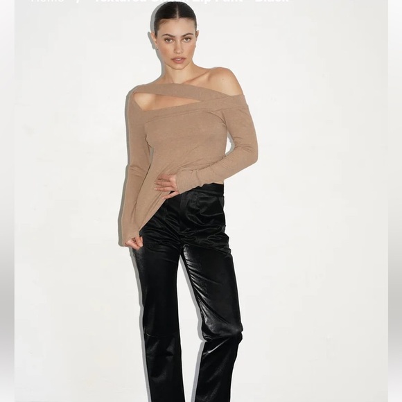 NWT LNA Long Sleeve Otis Ribbed Top Size 2X - Picture 3 of 12